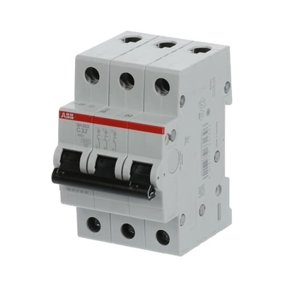 MCB SH203-C32 Μικροσκοπικός διακόπτης κυκλωμάτων 3P C 32A Διορισμένη τάση 220