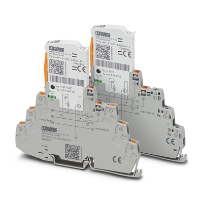 Προστατευτής υπερβολικής τάσης TTC-6P-2-HC-M-24DC-PT-I με 2 πόλους και ονομαστική τάση 24 V DC