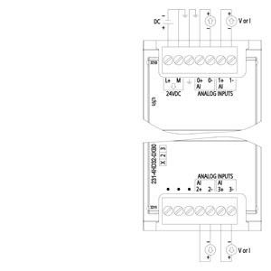 PLC 6ES7231-4HD32-0XB0 SM 1231 AI αναλογική μονάδα εισόδου με φιλική προς το χρήστη διεπαφή