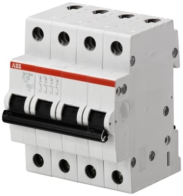 MCB SH204-D1 Μικροσκοπικός διακόπτης κυκλωμάτων 4P 1A D Διορισμένη συχνότητα Hz 50 BCD καμπύλη D