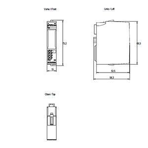 8xRTD/TC 2-WIRE HF αναλογική μονάδα εισόδου για τη Siemens ET 200SP PLC 6ES7134-6JF00-0CA1 AI