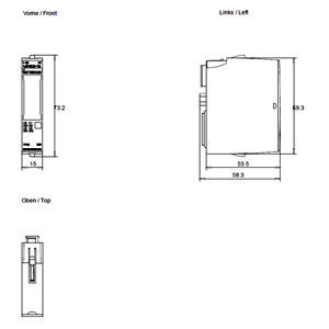 ΠΛΚ 6ES7136-6DB00-0CA0 F-DQ HF 4x24VDC/2A Ηλεκτρονική μονάδα για βιομηχανική αυτοματοποίηση