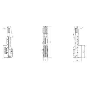 Siemens 6ES7193-6BP00-0BA1 ET 200SP BaseUnit BU15-P16 A0 2B/T Σχεδιασμένο για αποτελεσματικότητα