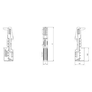 Siemens 6ES7193-6BP00-0DA1 ET 200SP BaseUnit BU15-P16 A0 2D/T Σχεδιασμένο για βιομηχανικές χρήσεις