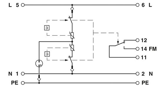 Δύο πόλοι 24 V AC/DC PLT-SEC-T3-24-FM-UT Phoenix Contact Τύπος 3 Συσκευές προστασίας από υπερβολική τάση