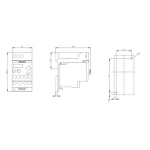 3RU6116-0DB1 Ρέλε υπερφόρτωσης 11 16 A Μέγεθος S00 Τάξη 10 για προστασία κινητήρα Σφραγισμένο σχεδιασμό