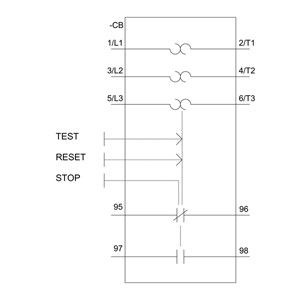 Σφραγισμένο 3RU6126-4DB0 Ρέλε υπερφόρτωσης 34...40 A Μέγεθος S0 Τάξη 10 για προστασία κινητήρα