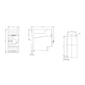 Σφραγισμένο θεωρητικό ρελέ τάσης 3RU6126-4DB1 για προστασία κινητήρα Μέγεθος S0 34-40A Τάξη 10