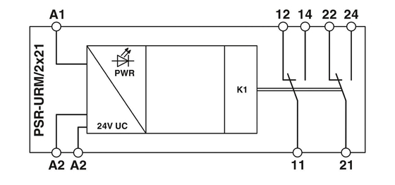 Ρέλε τάσης 2981363 PSR-SCF- 24UC/URM/2X21 Ρέλε σύνδεσης επαφής Φοίνιξ με θεωρία