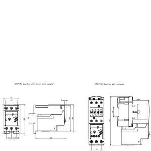 3RU7136-4HB0 Ρέλε υπερφόρτωσης 3RU7 Μέγεθος S2 61.50 x 96.00 x 109.00MM για έλεγχο τάσης