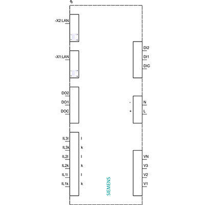 7KM PAC3220-1BA01-1EA0 Μέτρηση συσκευής τυποποιημένη οθόνη για παρακολούθηση ισχύος