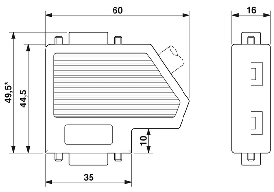 2744348 SUBCON-PLUS-PROFIB Phoenix Contact D-SUB σύνδεσμος λεωφορείου για βιομηχανική αυτοματοποίηση