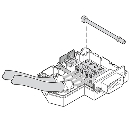 2744348 SUBCON-PLUS-PROFIB Phoenix Contact D-SUB σύνδεσμος λεωφορείου για βιομηχανική αυτοματοποίηση