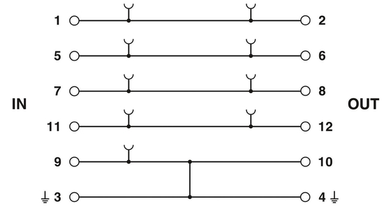 1 πόλος PT 4-EX I -BE Phoenix Contact Surge Protector Base για ηλεκτρικά συστήματα