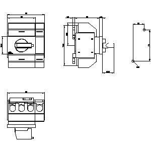 PLC 3KD0242-2KG20-3 Βασικές συσκευές Αποσύνδεση διακόπτη Άξονας 4 πόλων Σταθερή λειτουργία