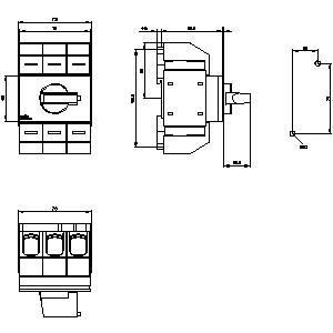 Ακριβής απόδοση PLC 3KD0332-2LG20-3 Βασικές συσκευές Αποσύνδεση άξονα διακόπτη