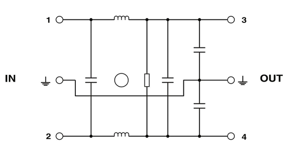 240V AC L-N 50Hz 60Hz ονομαστική συχνότητα κέντρου EMC φίλτρο για Phoenix Επικοινωνία NEF 1-3