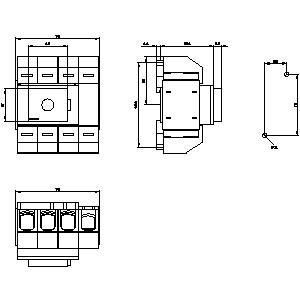 3KD0340-2LG20-3 PLC Βασικές συσκευές αποσύνδεσης διακόπτη για βιομηχανική αυτοματοποίηση