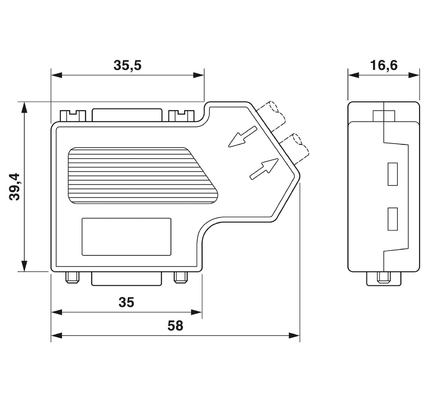 2708999 SUBCON-PLUS-CAN/SC2 Phoenix Contact D-SUB σύνδεσμος λεωφορείου για εύκολη εγκατάσταση