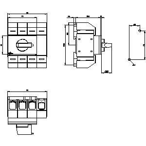 PLC 3KD0342-2LG20-3 Βασικές συσκευές Αποσύνδεση άξονα διακόπτη για ομαλό έλεγχο ισχύος