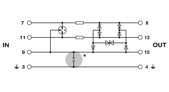5V DC PT 3-PB-ST Phoenix Contact Surge Protector Plug Αριθμός πόλου 1 Διορισμένη τάση