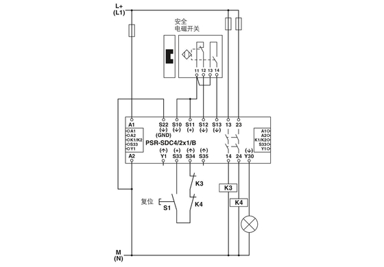 2981486 PSR-SCP-24DC/SDC4/2X1/B Ασφαλείς ρελέα επαφής Φοίνιξ με θεωρία ρελέα τάσης