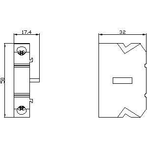 PLC 3KD9003-2 Συσκευή για 3KD0 μέγεθος 01/02 Βοηθητικός διακόπτης 1NO 1NC χωρίς καλώδιο