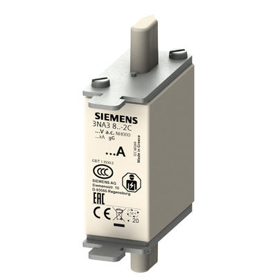 PLC 3NA3810-2C LV HRC Fuse Link GL/GG με μπροστινό δείκτη μεγέθους 000 500V Προστασία