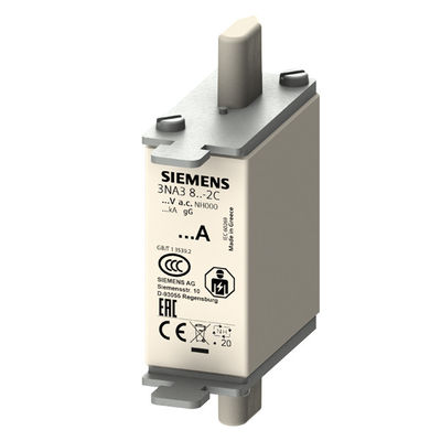 ΠΛΚ 3NA3814-2C LV HRC Fuse Link GL/GG με μπροστινό δείκτη μεγέθους 000 Εύκολη εγκατάσταση