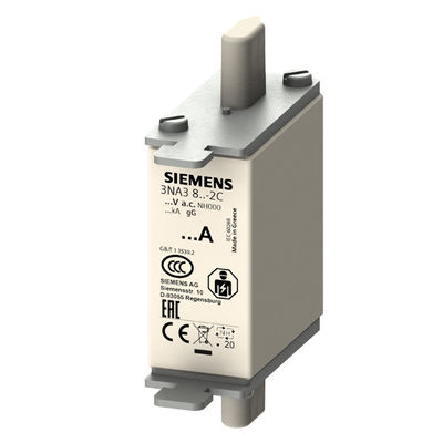 Μέγεθος 000 LV HRC Fuse Link GL/GG με μη απομονωμένες λαβές λαβής και μπροστινό δείκτη