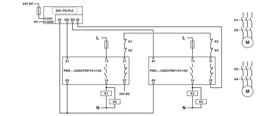 Σύνδεσμος ρυμουλκούμενου επαφής Phoenix 2981978 PSR-SCP-24DC/FSP/1X1/1X2 17.5*114.5*99MM