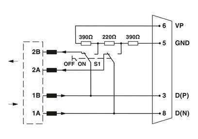2313685 Phoenix Contact Αντιπροσωπευτές διεπαφών βιομηχανικών ανταλλακτικών SUBCON-PLUS-PROFIB/90/PG/IDC