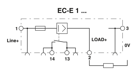 1 πολικός ηλεκτρονικός διακόπτης EC-E1 4A για ηλεκτρονικό εξοπλισμό επαφής Phoenix