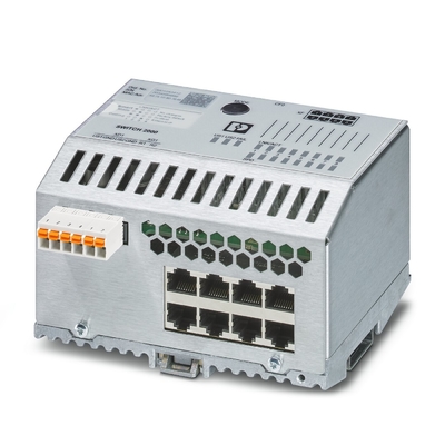 Βιομηχανικός διακόπτης Ethernet FL SWITCH 2408 IP65 Επίπεδο προστασίας και δίκτυο EtherNet/IP
