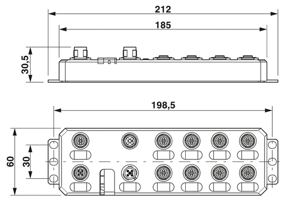 Μονάδα επικοινωνίας επαφής Phoenix AXL E PB IOL8 DI4 M12 6P IP65/67 Επίπεδο προστασίας
