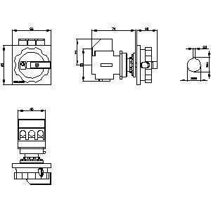 PLC 3LD2154-0TK51 Βασικές συσκευές διακόπτης αποσύνδεσης για διαρκή ηλεκτρική προστασία