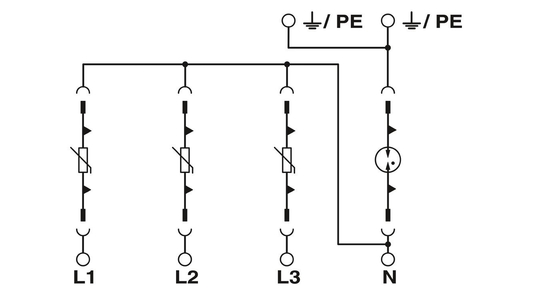 Προστατευτής υπερβολικής πίεσης 230V AC 4 πόλων για VAL-MS 230IT/3 1-FM Industrial από Phoenix Contact
