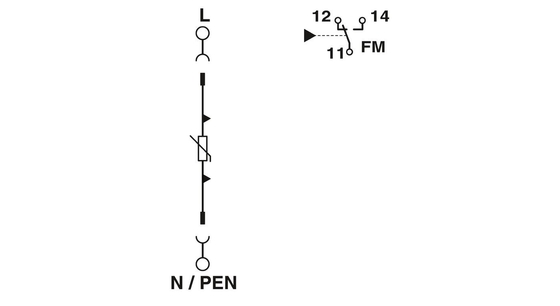 230V AC ονομαστική τάση 2868033 VAL-MS 60/FM Phoenix Contact Τύπος 2 Προστατευτής υπερεκτάσεων