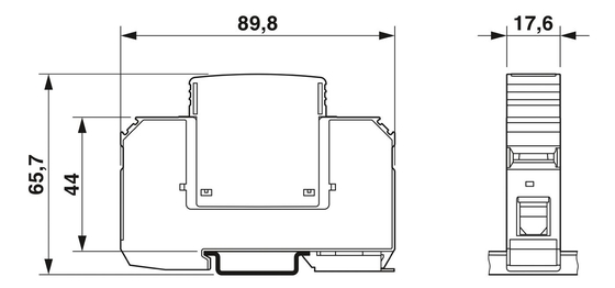 1 πόλος 2868020 VAL-MS 60 Phoenix Contact Τύπος 2 Προστατευτής υπερεκτάσεων