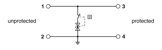 Προστατευτής υπερτάσεων επαφής Phoenix TTC-6-TVSD-C-24DC-UT-I 2906831 για ονομαστική τάση 24 V συνεχούς ρεύματος