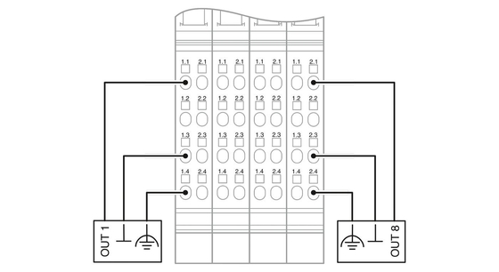 IP20 Επίπεδο προστασίας 2878036 IB IL AO 4/8/U/BP-PAC Phoenix Contact Digital Module