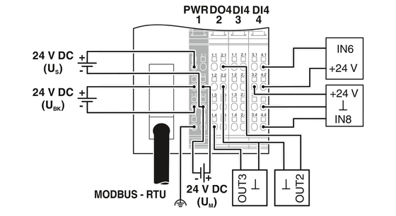 Συμπλέκτης λεωφορείου επαφής Phoenix IL MOD BK DI8 DO4-PAC Κατάλληλος για τις απαιτήσεις των πελατών