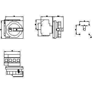 PLC 3LD2504-1TL53 Βασικές συσκευές διακόπτης αποσύνδεσης με ευέλικτες επιλογές τοποθέτησης
