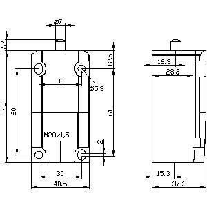 Ακριβής ανίχνευση θέσης Siemens 3SE5112-0LA00 Διακόπτης θέσης