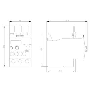 Ρέλε τάσης Siemens 3RU6126-4CB0 34...40 Α μέγεθος S0 τάξη 10 για την προστασία του κινητήρα