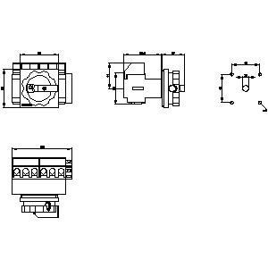 Siemens 3LD2103-4VP51 Βασικές συσκευές διακόπτης αποσύνδεσης για βιομηχανικές εφαρμογές