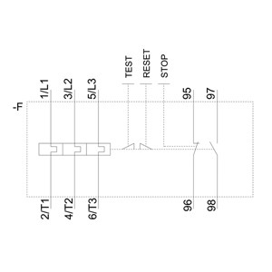 Siemens 3RU6126-4CB0 Ρέλε υπερφόρτωσης 34...40 A Μέγεθος S0 Τάξη 10 με προστασία κινητήρα