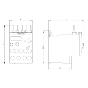 Σφραγισμένο Siemens 3RU6116-0EB0 Ρέλε υπερφόρτωσης 11 16 A Μέγεθος S00 Τάξη 10 για προστασία κινητήρα