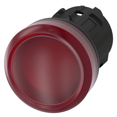 Siemens 3SU1001-6AA20-0AA0 SIRIUS ACT Πιλοτικό φως σε κόκκινο πλαστικό με ομαλή φακό