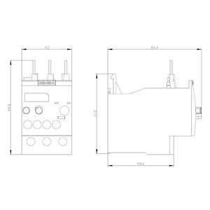 Προστατευτικό Siemens 3RU6126-4CB0 Ρέλε υπερφόρτωσης 34...40 A Μέγεθος S0 Τάξη 10 για φορτίο επαφής